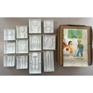 Wilton Gum Paste Molds - Man Women Children People Molds Vintage 1977